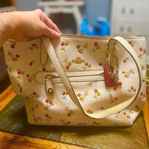 Coach purse with cherries